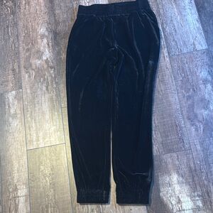 Eesome Black Velvet Track Pants